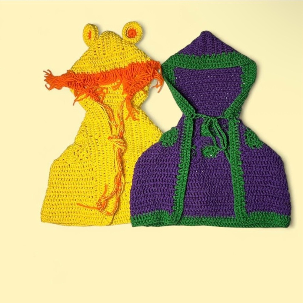 Handmade crocheted capes